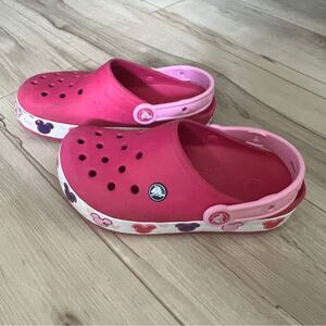 Crocs Crocband Fun Lab Disney Mickey Minnie Mouse Light Up Girls Size 2